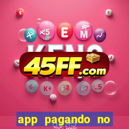 app pagando no cadastro via pix